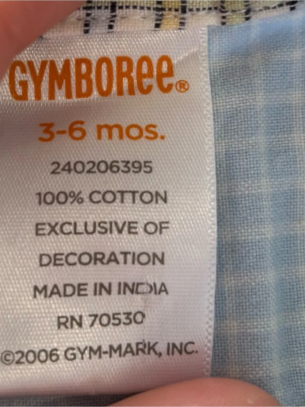 Gymboree Baby romper size 3-6 months